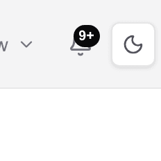 The header bell with an unread count badge