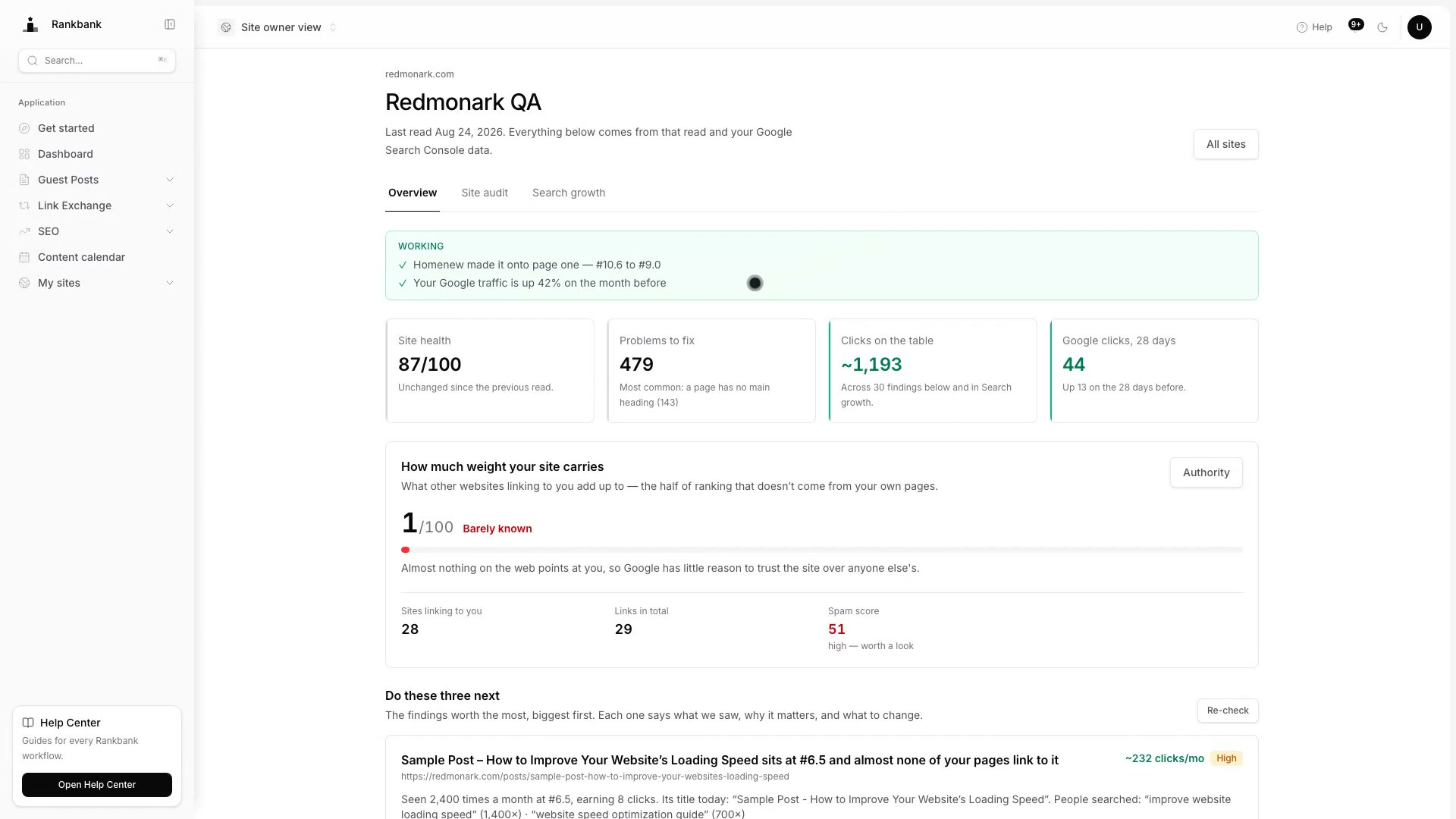 Poster frame from the Site audit & search growth tour